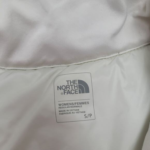 The North Face Pseudio cream quilted vest zip slim - Picture 7 of 11